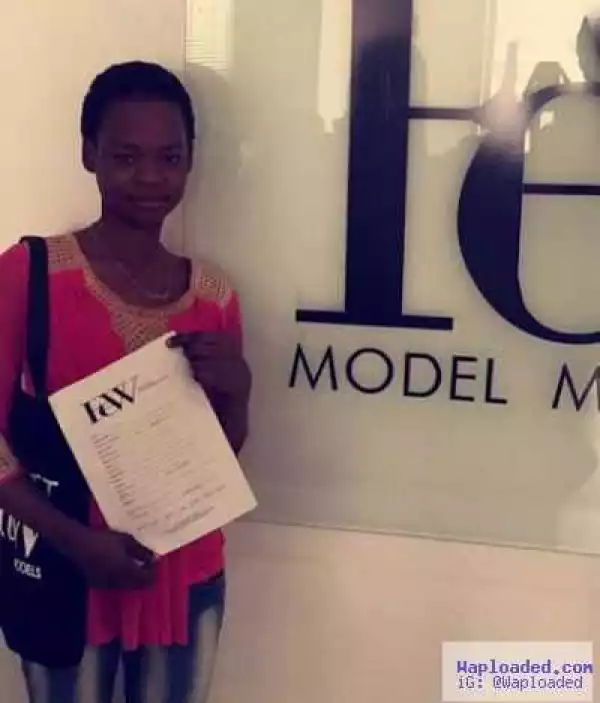 Photo: Agege Bread Seller Turned Model, Olajumoke, Signs With 